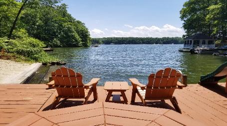 View of Lake Anna from our dock at Childs Cove